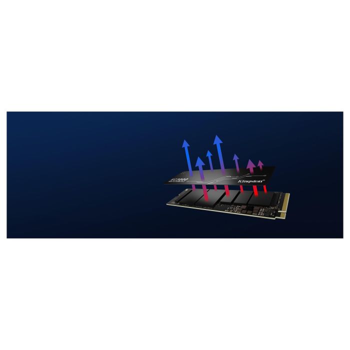 Kingston SSD KC3000 512 GB M.2 NVMe PCI Express 4.0 Lectura 7000 MB/s Escritura 3900 MB/s SKC3000S/512G 9