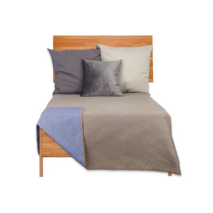 Colcha Cama Reversible 180X260 Gris Oscuro Y Azul Giftdecor (6 Unidades) 1 Colcha Cama Reversible 180X260 Gris Oscuro Y Azul Giftdecor (6 Unidades) 1