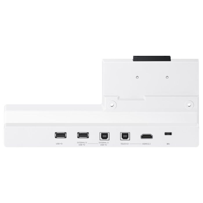 Samsung Bandeja de Conexiones Flip4 Anschlussbox CY-TF65BBCXEN, Gris y Blanco, Compatible con WM55B y WM65B, con Puertos USB y HDMI