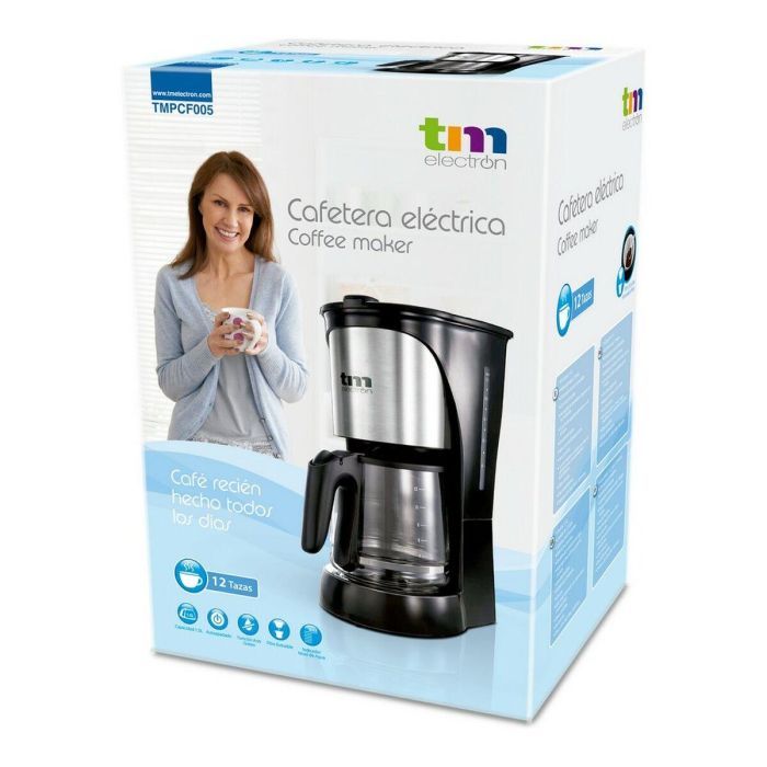 Cafetera de Goteo TM Electron 1000W 1,5 L 12 Tazas 2 Cafetera de Goteo TM Electron 1000W 1,5 L 12 Tazas 2