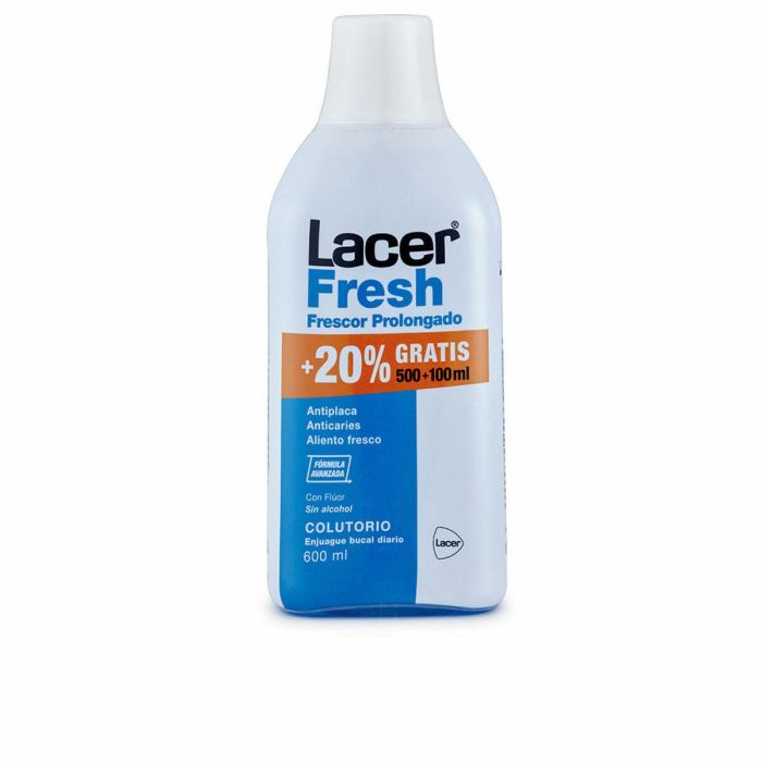 Lacer LACERFRESH Colutorio Enjuague Bucal 500ml + 100ml Regalo, Frescura Duradera y Protección Completa Lacer LACERFRESH Colutorio Enjuague Bucal 500ml + 100ml Regalo, Frescura Duradera y Protección Completa