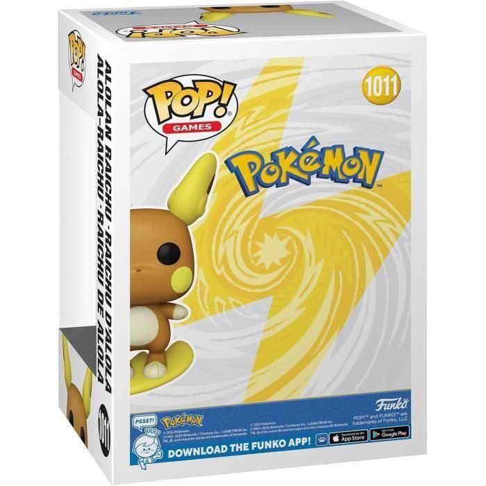Funko Figura POP Pokemon Alolan Raichu de Vinilo de 9cm 1