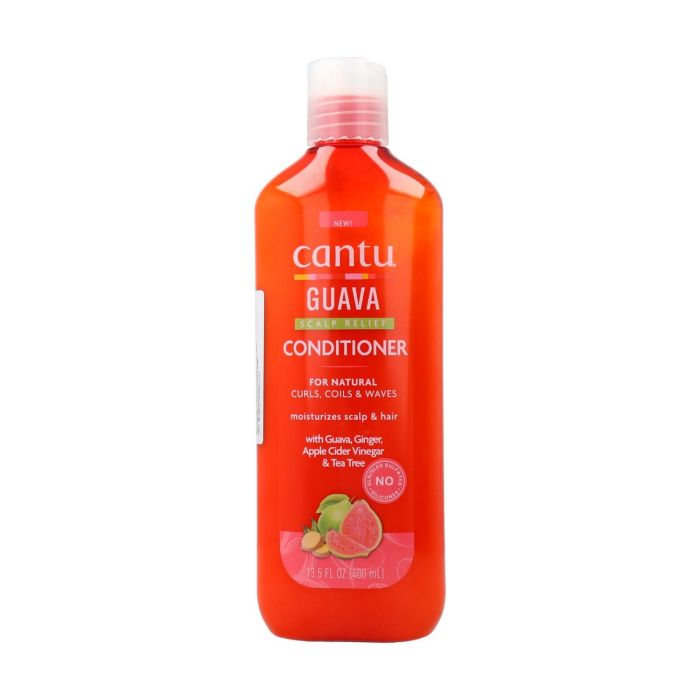 Cantu Acondicionador Guayaba & Jengibre Scalp Relief, Alivio Hidratante para Cuero Cabelludo Seco y con Picazón, 400 ml