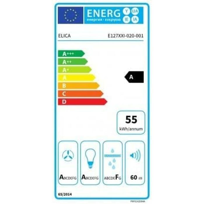 Elica PRF0142094 Campana de Techo Cloud Seven IX/A/90 - Extracción o Filtro, 760 m³/h, 3 velocidades, LED, 90 cm Inox A++ 1