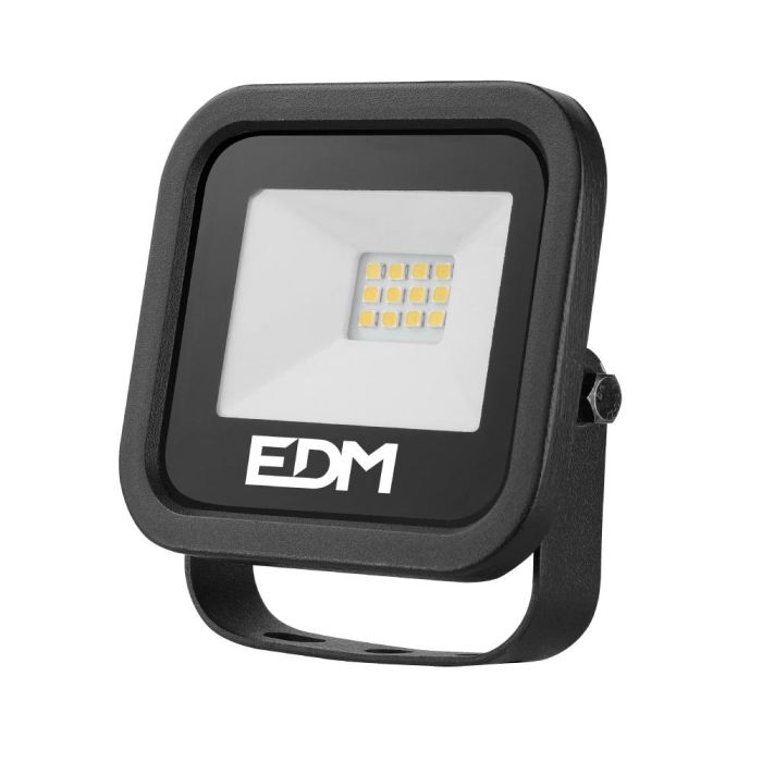 Edm Foco proyector LED Black series 10W 800LM 4000K luz día 9.2x8.1x2.7cm 1 Edm Foco proyector LED Black series 10W 800LM 4000K luz día 9.2x8.1x2.7cm 1