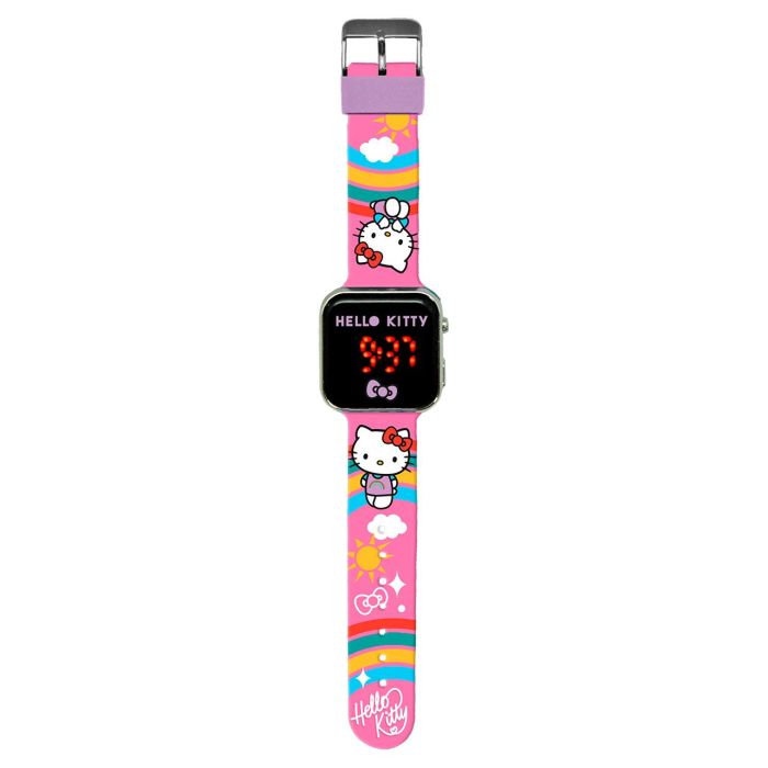 Kids Licensing Hk50201 Reloj Digital LED Hello Kitty para Niños, Función 24 Horas, Diseño Colorido con Hebilla Ajustable, +3 Años Kids Licensing Hk50201 Reloj Digital LED Hello Kitty para Niños, Función 24 Horas, Diseño Colorido con Hebilla Ajustable, +3 Años