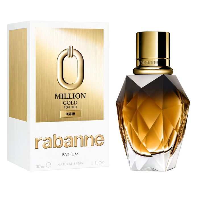 Rabanne MILLION GOLD FOR HER PARFUM edp vapo 30 ml - Fragancia de lujo para mujer con sándalo, jazmín y ylang ylang 2