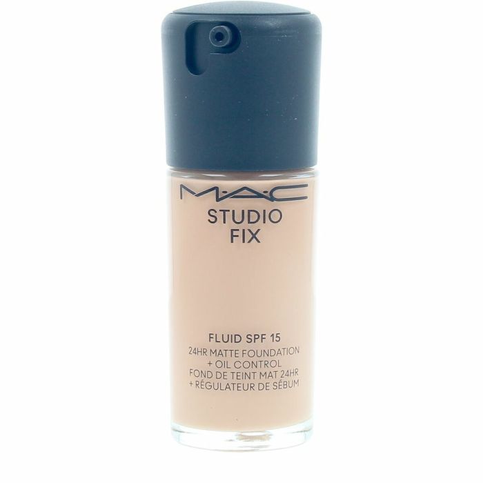 Mac STUDIO FIX FLUID SPF15 #NW25 Base de Maquillaje 30 ml - Cobertura Media a Alta, Acabado Mate, Control de Brillo