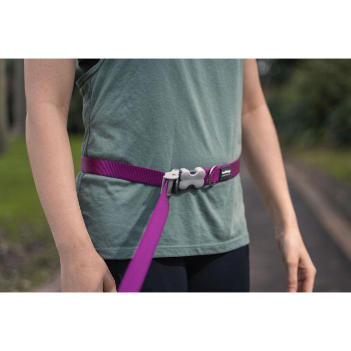 Red Dingo Superlead Correa Ajustable Manos Libres para Perro Marrón 20mm Ancho 1.1-1.8m Largo Máx 30kg Nylon 3