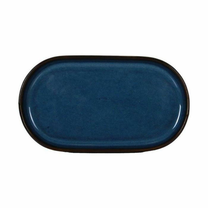 Bandeja de Aperitivos La Mediterránea Chester Azul Ovalado 20 x 11 x 1,5 cm (18 Unidades) 1