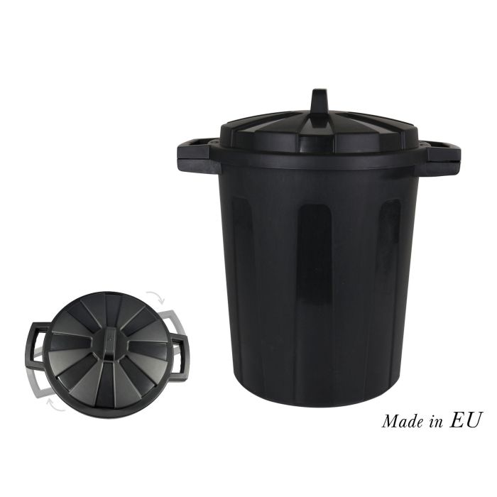 Cubo de Basura con Tapa 35L Negro - Dem (6 Unidades) Cubo de Basura con Tapa 35L Negro - Dem (6 Unidades)