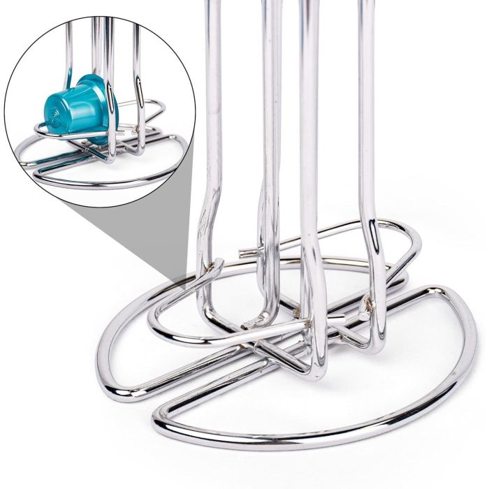 Soporte Cromado 20 Capsulas Cafe Quttin (12 Unidades) 1 Soporte Cromado 20 Capsulas Cafe Quttin (12 Unidades) 1