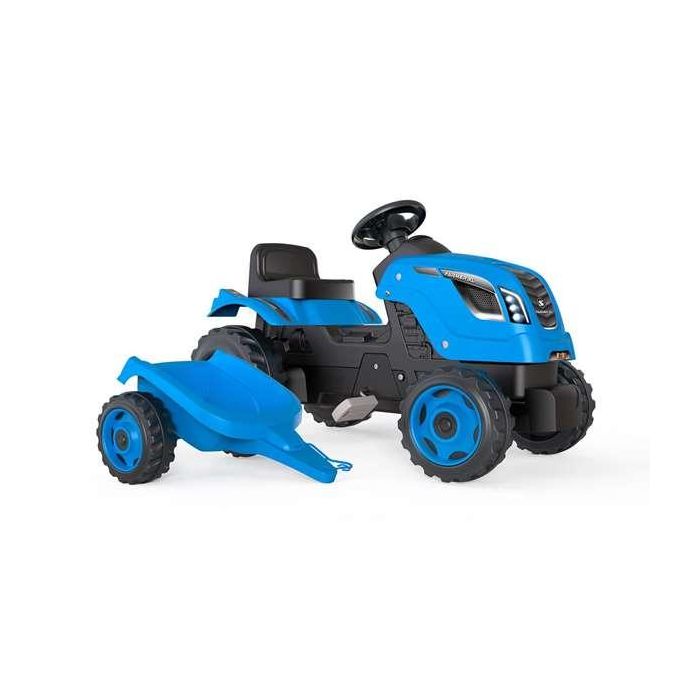 Smoby Tractor a pedales Farmer XL con remolque azul 142x44x54 cm 10 Smoby Tractor a pedales Farmer XL con remolque azul 142x44x54 cm 10