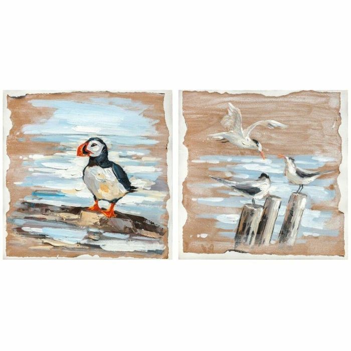 Cuadro Mediterraneo DKD Home Decor Marron Azul 2.7 x 45 x 45 cm (2 Unidades) Cuadro Mediterraneo DKD Home Decor Marron Azul 2.7 x 45 x 45 cm (2 Unidades)