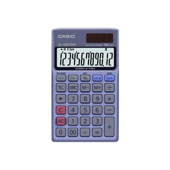 Calculadora De Bolsillo Casio 12 Digitos Sl-320 Ter