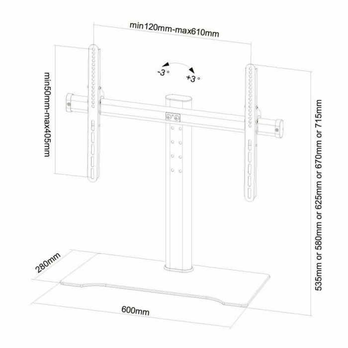 Soporte TV Neomounts Q610670 60" 40 kg 1