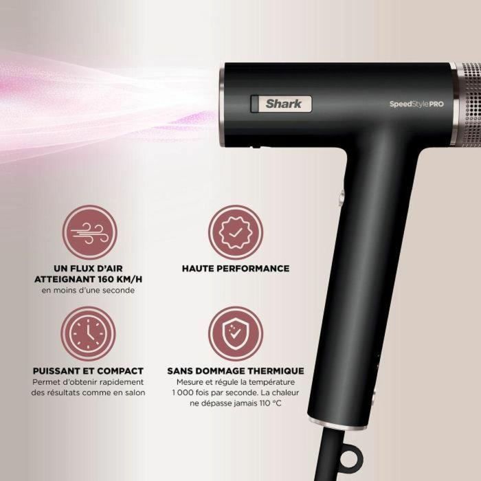 Shark HD752EU Secador de pelo SpeedStyle Pro 5 en 1 con difusor Defrizz Fast 1750 W 3 Shark HD752EU Secador de pelo SpeedStyle Pro 5 en 1 con difusor Defrizz Fast 1750 W 3