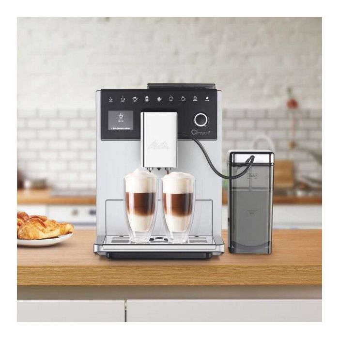Melitta CI Touch F630-101 Cafetera Superautomática con Molinillo, Depósito Extraíble 1.8L, 2 Depósitos Granos, Pantalla Táctil, Plata 5 Melitta CI Touch F630-101 Cafetera Superautomática con Molinillo, Depósito Extraíble 1.8L, 2 Depósitos Granos, Pantalla Táctil, Plata 5