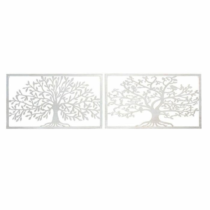 Decoracion Pared Cottage DKD Home Decor Blanco 1 x 49 x 84.5 cm (2 Unidades)