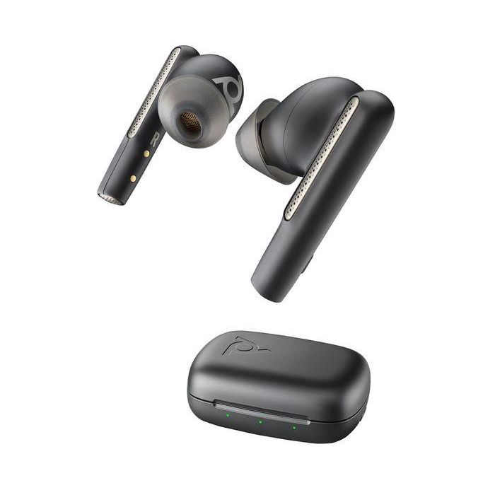 HP Poly Voyager Free 60 UC M Carbon Black Earbuds +BT700 USB-C Adapter +Basic Charge Case Auriculares Inalámbricos para Trabajo