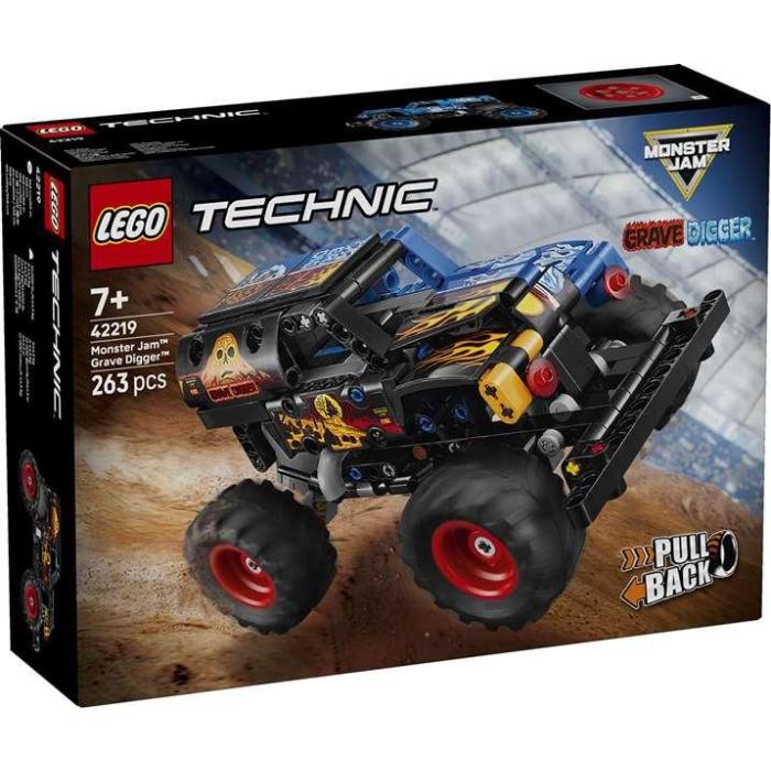 Juego de construccion monster jam grave digger fuego y hielo lego technic 4