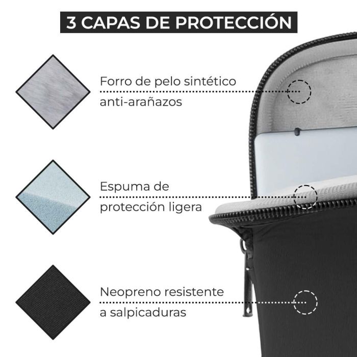 Funda Maletin Neopreno Phoenix Para Portátil 7 Funda Maletin Neopreno Phoenix Para Portátil 7