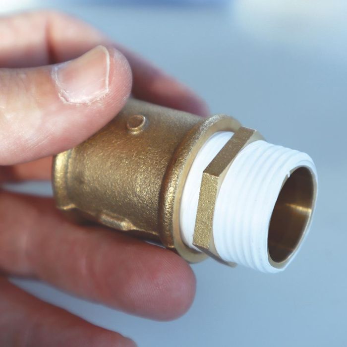 Aqua Control Machón de 1/2" Latón Zincado para Unir Manguitos 2