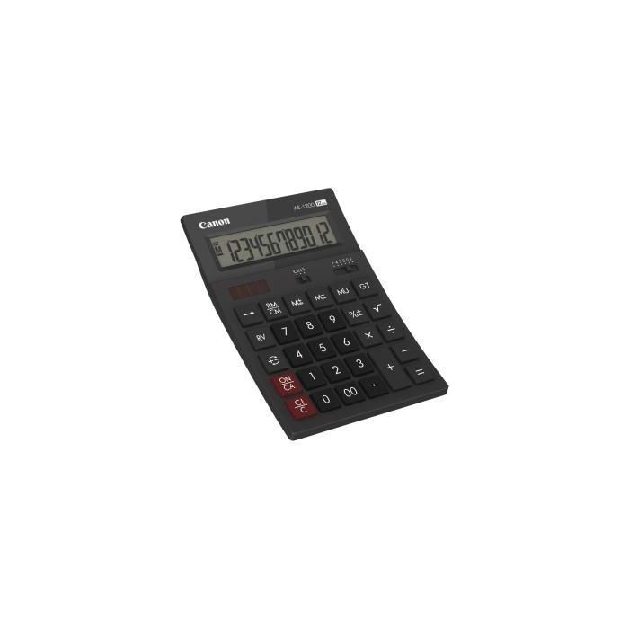Canon Calculadora As-1200 Alimentacion Dual Solar Y Pilas Canon Calculadora As-1200 Alimentacion Dual Solar Y Pilas