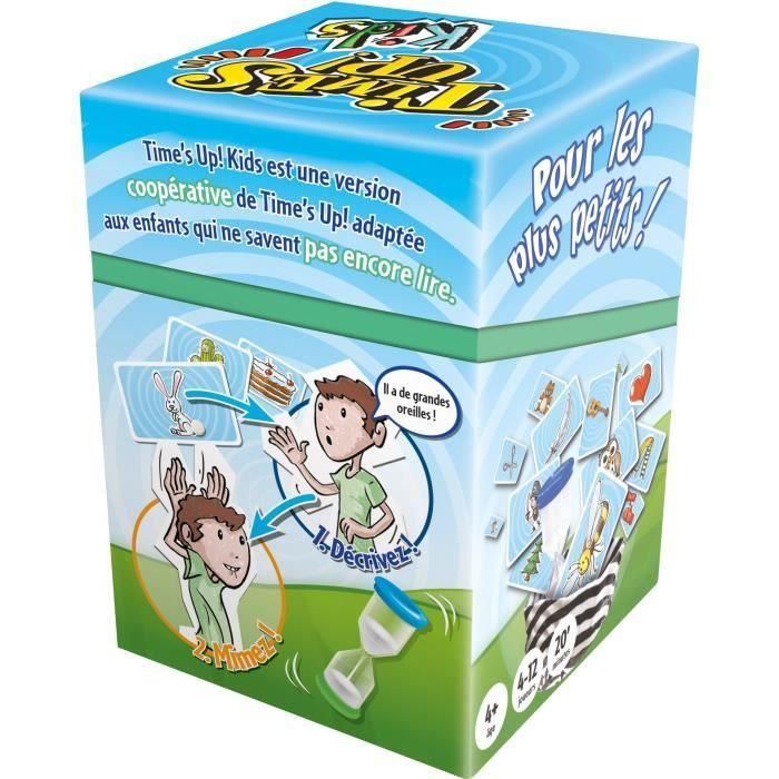 Asmodee Time's Up Kids - Juego de Mesa Cooperativo de Adivinar y Mímica con Cartas Ilustradas para Niños +4 Años, Sin Lectura 2