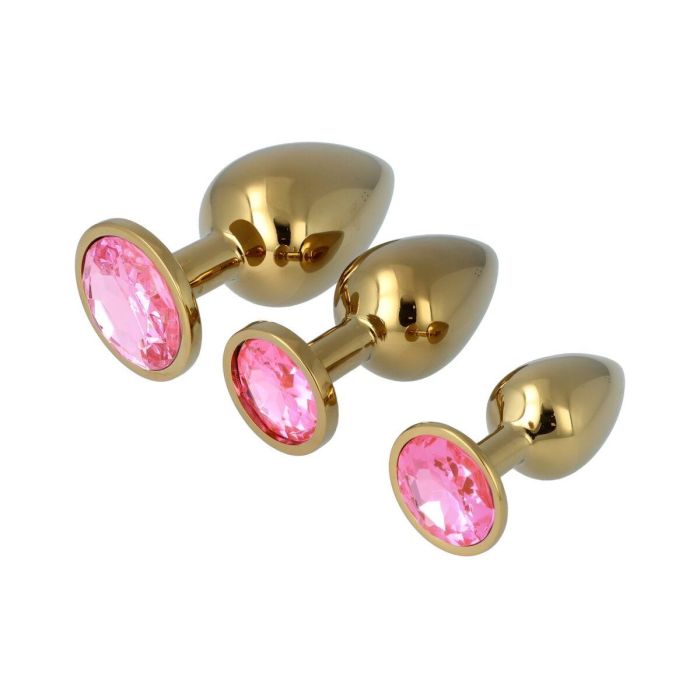 Plug Anal Pick&Love Nº 32 Dorado 3 Piezas (8,3 cm) (9,5 cm) (7,6 cm)