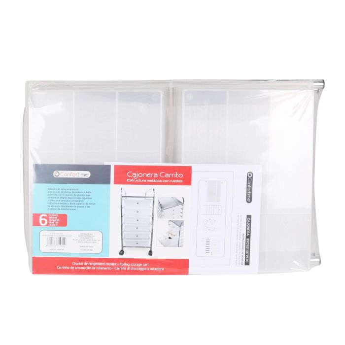 Confortime Cajonera Metal 6 Cajones 66.5 cm (2 Unidades)