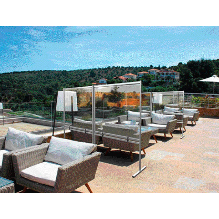 Nobo Rueda giratoria para pantalla separadora Nobo Premium Plus Pack de 4 unidades 4