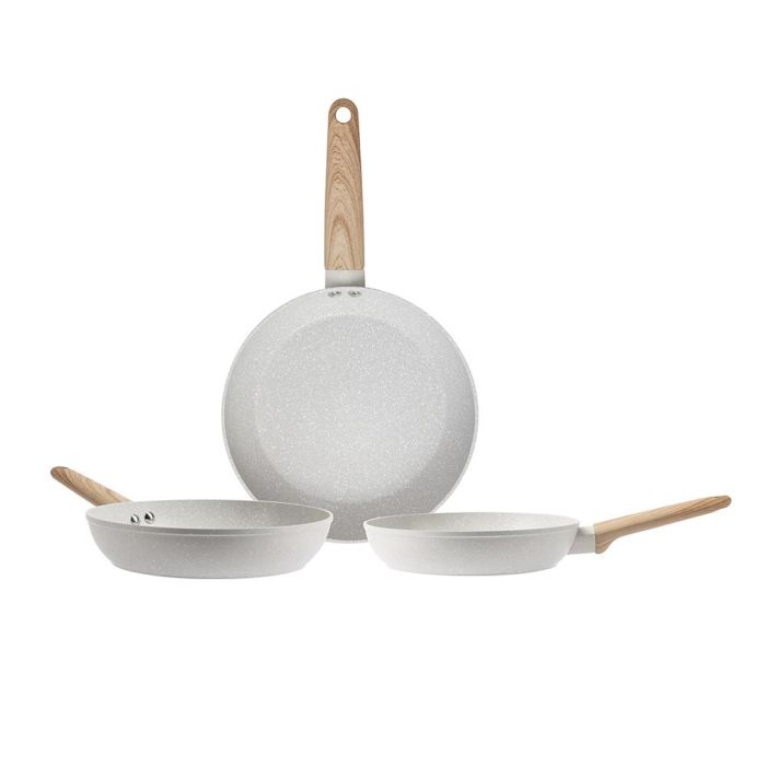 San Ignacio Set 3 sartenes aluminio forjado revestimiento mármol antiadherente, Ø18/22/26 cm, aptas inducción, gas, eléctrico, vitrocerámica y halógeno 1 San Ignacio Set 3 sartenes aluminio forjado revestimiento mármol antiadherente, Ø18/22/26 cm, aptas inducción, gas, eléctrico, vitrocerámica y halógeno 1