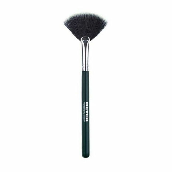 Beter Brocha Maquillaje Abanico Pelo Sintético 1 u - Para Iluminador, Colorete y Bronceador