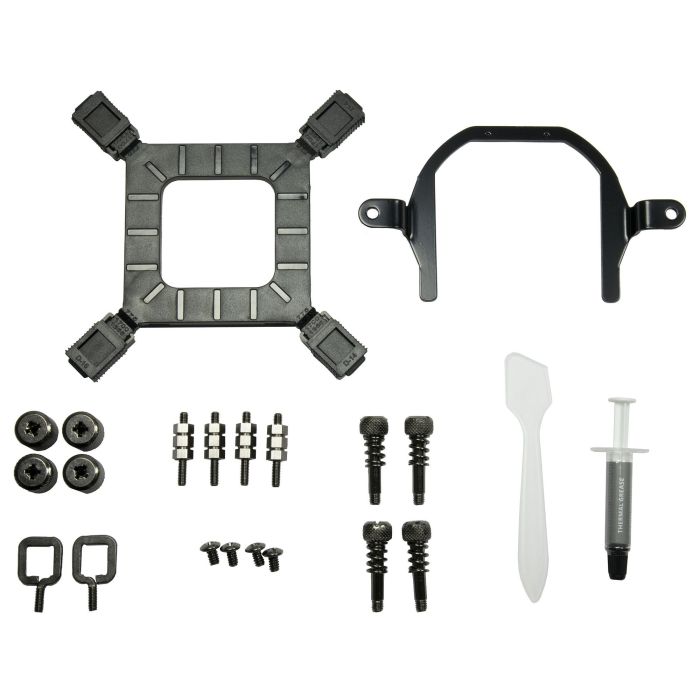 Inter-Tech Sistema de Refrigeración Líquida Todo en Uno Argus Iceman B-120 AIO 12 cm Negro, Compatible con PWM, TDP 200 W, CPU Cooler