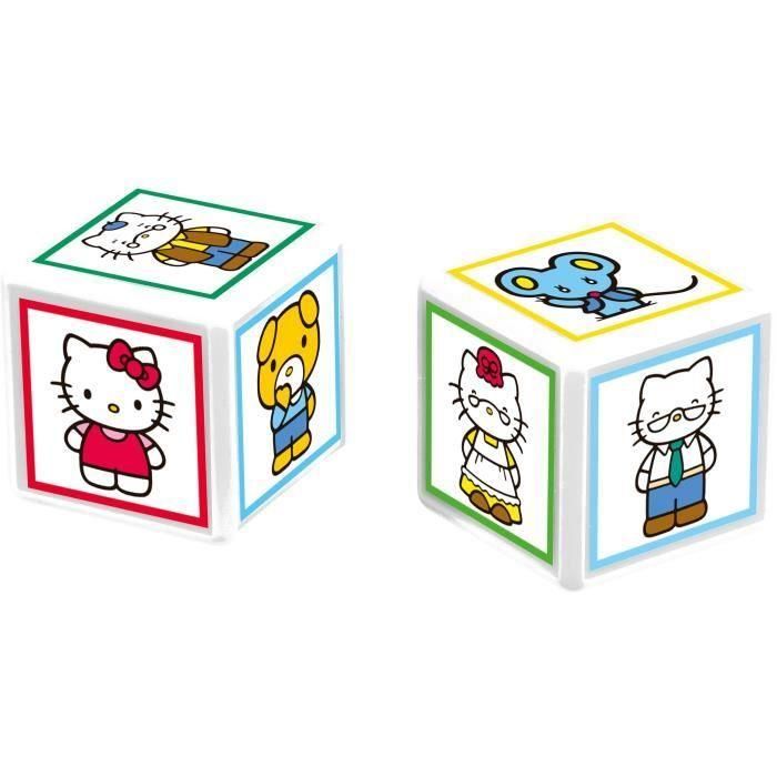 Juego de mesa - MOVIMIENTOS GANADORES - Combina Hello Kitty - Alinea 5 cubos idénticos para ganar 3