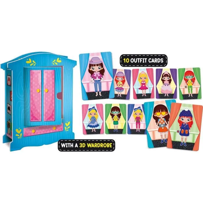 Lisciani Giochi Muñeca de Madera LIS8008324098361 para Crear Fantásticos Conjuntos Método Montessori 3