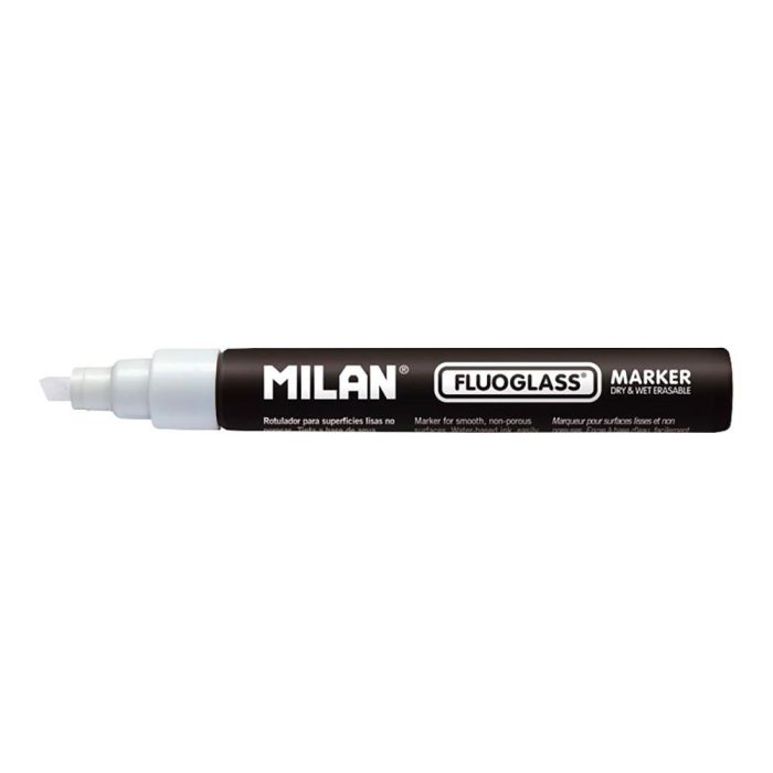 Blister con rotulador blanco fluoglass 2-4mm milan