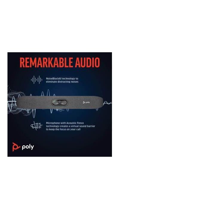 HP R30 Studio Barra de Video USB con Audio Superior y Video Avanzado para Colaboración 29