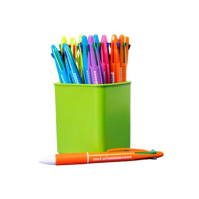Molin Bolígrafo 4 Colores En 1 C-Surtidos Bote Expositor 25 Ud
