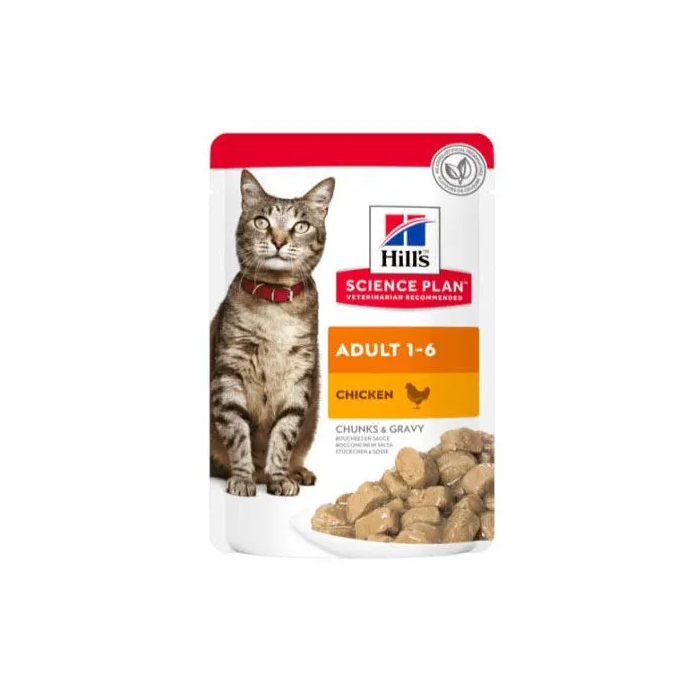 Hill's Hsp Feline Sterilised Pollo Pouch Caja 12x85 gr Alimento Húmedo para Gatos Adultos Esterilizados