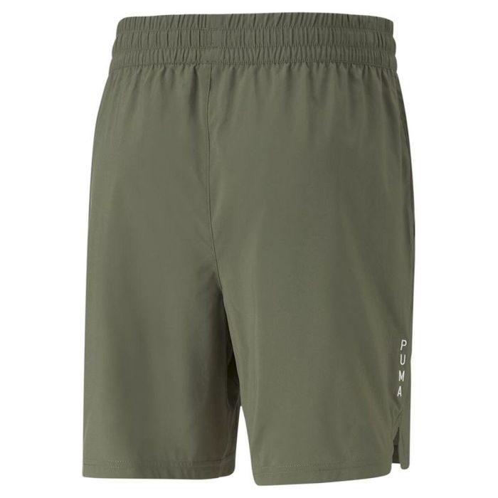 Pantalón Corto Deportivo Puma Studio Foundation Verde Oliva 1 Pantalón Corto Deportivo Puma Studio Foundation Verde Oliva 1
