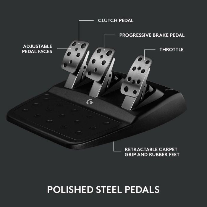 Logitech G923 TrueForce Volante de Carreras con Pedales para PlayStation PS5/PS4 y PC 35