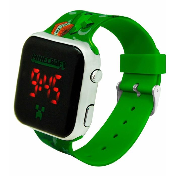 Minecraft Reloj LED para Niños con Luz y Funciones de 3.5cm - Incluye Pilas LR41, Fabricado en Plástico (Edad Mínima 3 Años) 4 Minecraft Reloj LED para Niños con Luz y Funciones de 3.5cm - Incluye Pilas LR41, Fabricado en Plástico (Edad Mínima 3 Años) 4