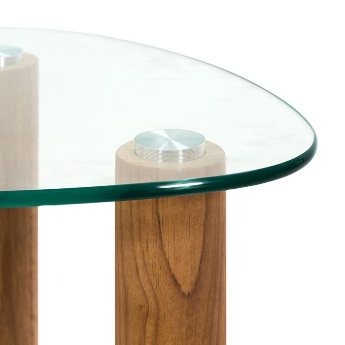 Juego De 2 Mesas Nido Irre. Vidrio Home Deco Factory 4