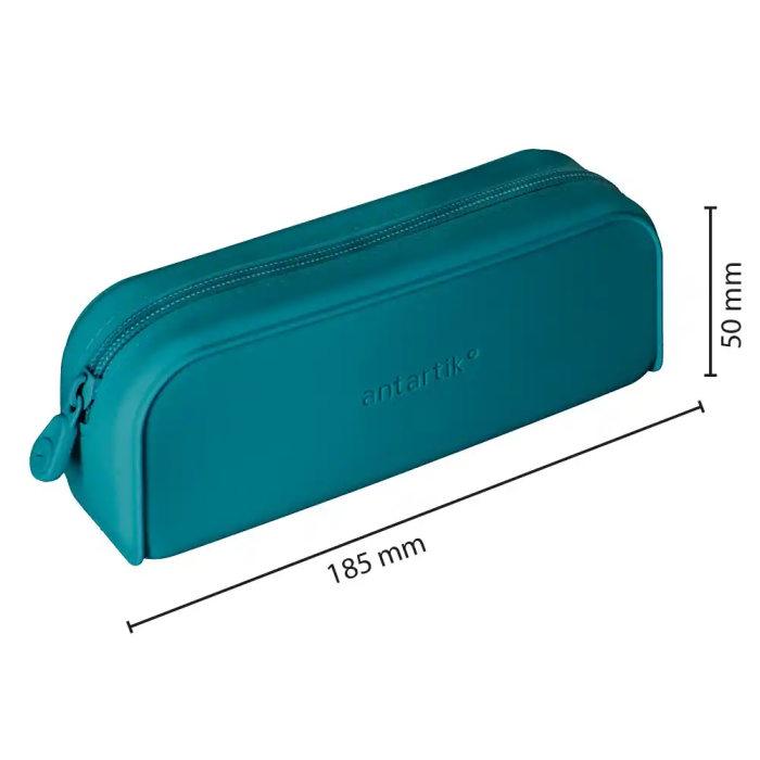 Antartik Prisma Estuche Portatodo Silicona Soft Rectangular Turquesa 185x50x75 mm 1