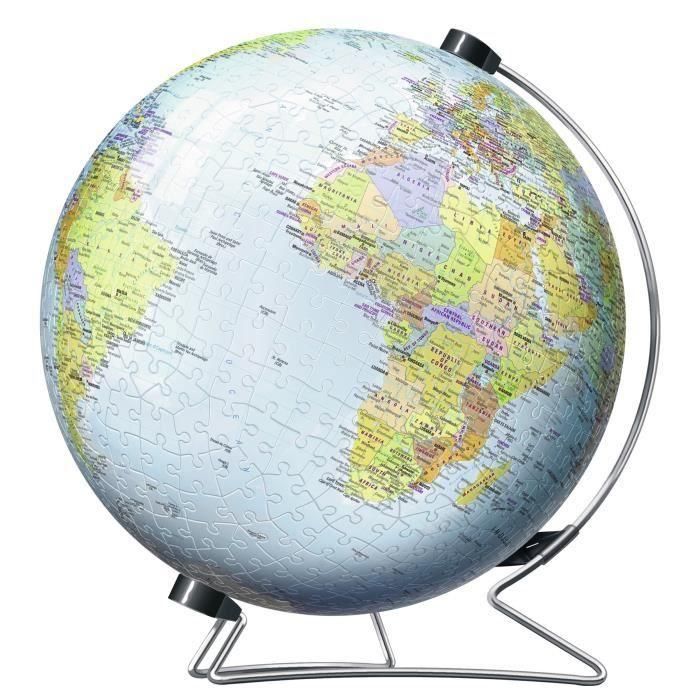 Puzzle 3D 540 piezas: globo de un solo color único 2 Puzzle 3D 540 piezas: globo de un solo color único 2