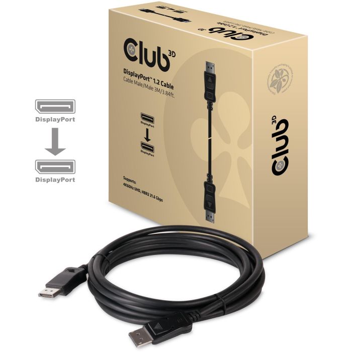 Club3D DisplayPort-Kabel 1.2 HBR2 21.6Gb/s 3m 4K60Hz St/St retail 2 Club3D DisplayPort-Kabel 1.2 HBR2 21.6Gb/s 3m 4K60Hz St/St retail 2