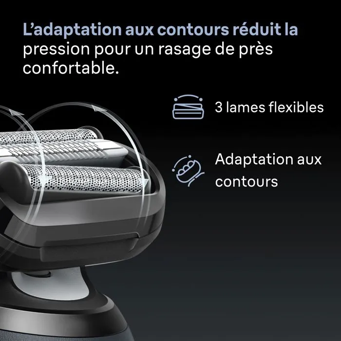 Braun Afeitadora Eléctrica Serie 6 8700216645362 Negra 60 Minutos Duración Batería Carga Rápida 3