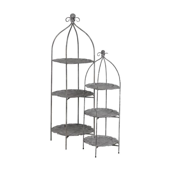 Estantería Gris Metal Decoración 35 X 35 X 106,50 cm